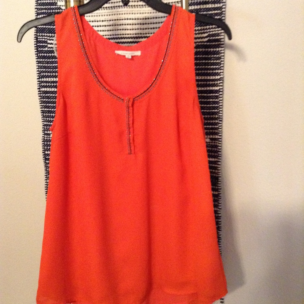 41 Hawthorn McAdams Beaded Neckline Blouse